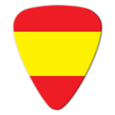 World Flag - Spain Flag Picks (10 pack) - Custom Printed Picks - Custom Plectrum - Plektren Bedrucken - Mediators