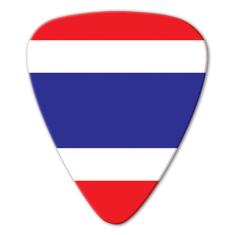 World Flag - Thailand Flag Picks (10 pack) - Custom Printed Picks - Custom Plectrum - Plektren Bedrucken - Mediators