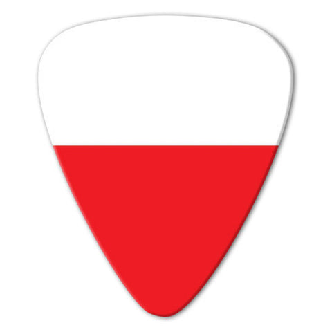 World Flag - Poland Flag Picks (10 pack) - Custom Printed Picks - Custom Plectrum - Plektren Bedrucken - Mediators