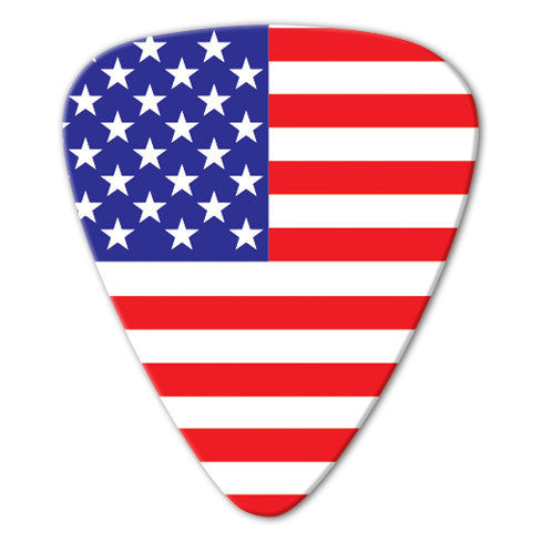 World Flag - USA Flag Picks (10 pack) - Custom Printed Picks - Custom Plectrum - Plektren Bedrucken - Mediators
