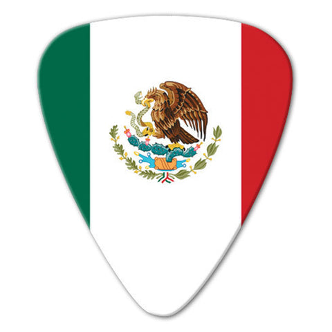 World Flag - Mexico Flag Picks (10 pack) - Custom Printed Picks - Custom Plectrum - Plektren Bedrucken - Mediators