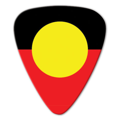 World Flag - Aboriginal Flag Picks (10 pack) - Custom Printed Picks - Custom Plectrum - Plektren Bedrucken - Mediators