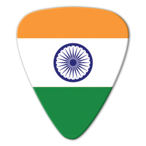 World Flag - India Flag Picks (10 pack) - Custom Printed Picks - Custom Plectrum - Plektren Bedrucken - Mediators