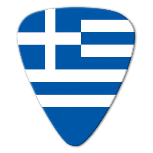 World Flag - Greece Flag Picks (10 pack) - Custom Printed Picks - Custom Plectrum - Plektren Bedrucken - Mediators