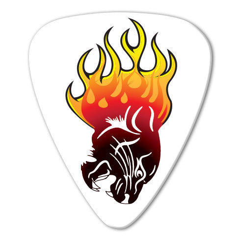 Flame Theme - Puma Flame Picks (10 pack) - Custom Printed Picks - Custom Plektrum - Plektren Bedrucken - puas personalizadas