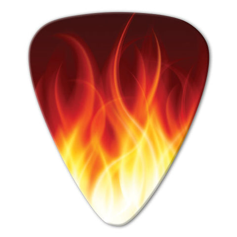 Flame Theme - Realistic Flame Picks (10 pack) - Custom Printed Picks - Custom Plektrum - Plektren Bedrucken - puas personalizadas