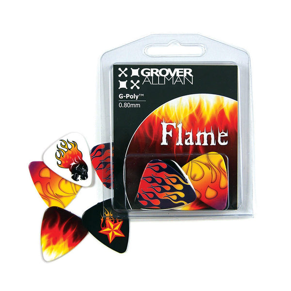 Themed Series - Flame Multi Pack - Custom Printed Picks - Custom Plectrum - Plektren Bedrucken - Mediators - 3