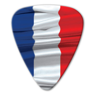 France - French Photo Flag Picks (10 pack) - Custom Printed Picks - Custom Plektrum - Plektren Bedrucken - puas personalizadas