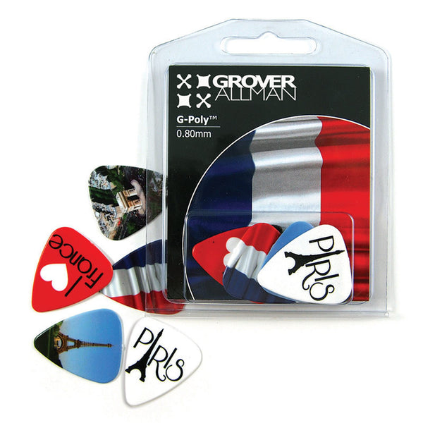 Countries of the World - France Multi Pack - Custom Printed Picks - Custom Plektrum - Plektren Bedrucken - puas personalizadas
