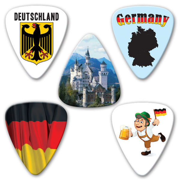 Countries of the World - Germany Multi Pack - Custom Printed Picks - Custom Plektrum - Plektren Bedrucken - puas personalizadas