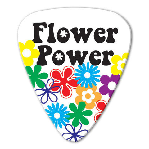 Hippie Theme - Flower Power Picks (10 pack) - Custom Printed Picks - Custom Plektrum - Plektren Bedrucken - puas personalizadas