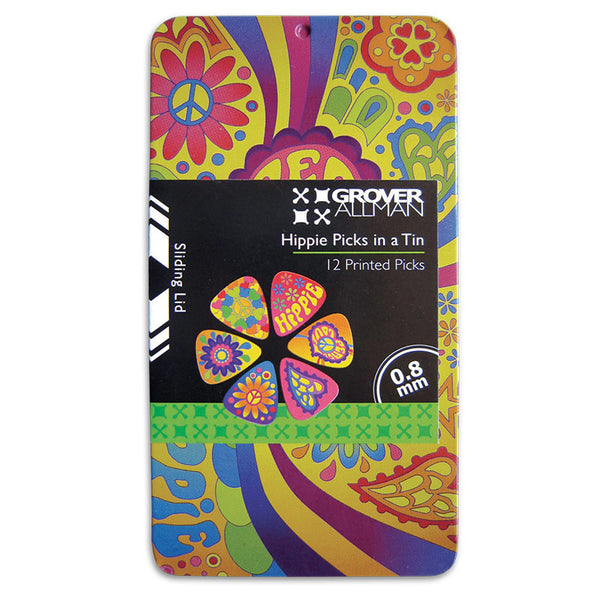 Pick Tin - Hippie - Custom Printed Picks - Custom Plektrum - Plektren Bedrucken - puas personalizadas