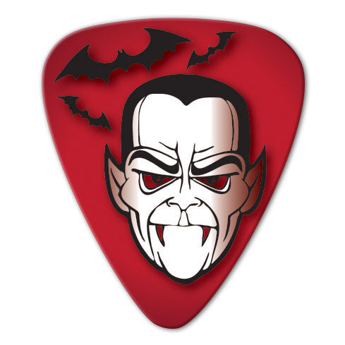 Horror Theme - Dracula Picks (10 pack) - Custom Printed Picks - Custom Plektrum - Plektren Bedrucken - puas personalizadas