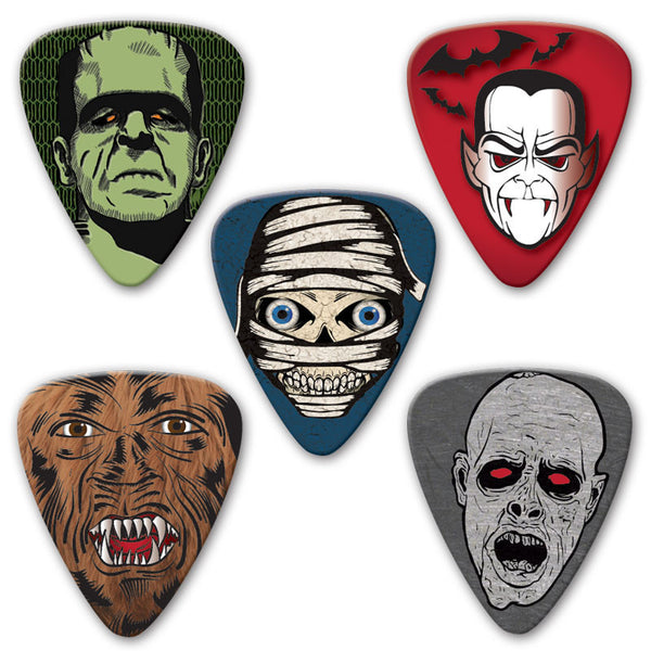 Themed Series - Horror Multi Pack - Custom Printed Picks - Custom Plectrum - Plektren Bedrucken - Mediators - 2