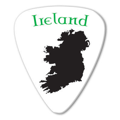 Ireland - Irish Map Picks (10 pack) - Custom Printed Picks - Custom Plektrum - Plektren Bedrucken - puas personalizadas