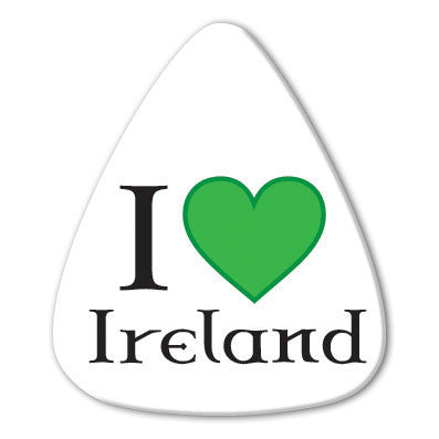 Ireland - I Love Ireland Picks (10 pack) - Custom Printed Picks - Custom Plektrum - Plektren Bedrucken - puas personalizadas