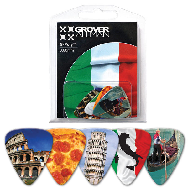 Countries of the World - Italy Multi Pack - Custom Printed Picks - Custom Plektrum - Plektren Bedrucken - puas personalizadas