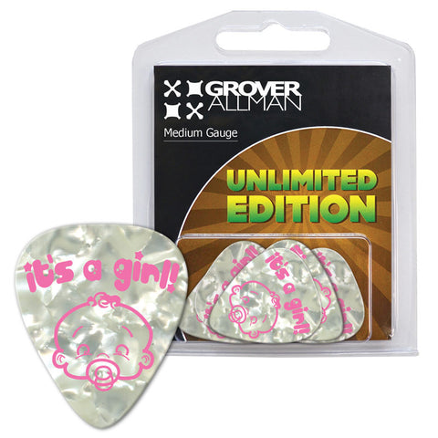 Unlimited Edition - It's a Girl Multi Pack - Custom Printed Picks - Custom Plectrum - Plektren Bedrucken - Mediators - 1
