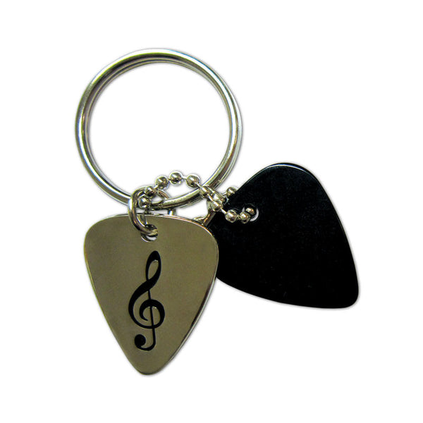 Pick Keyring - Treble Clef - Custom Printed Picks - Custom Plektrum - Plektren Bedrucken - puas personalizadas