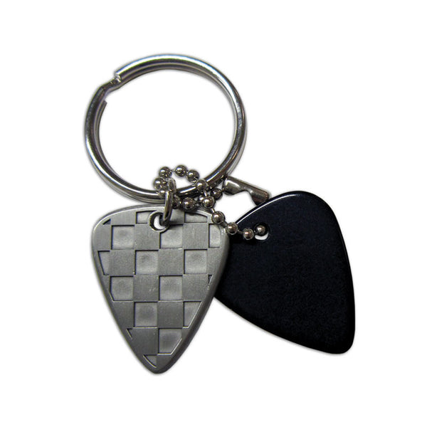Pick Keyring - Checkerboard - Custom Printed Picks - Custom Plektrum - Plektren Bedrucken - puas personalizadas