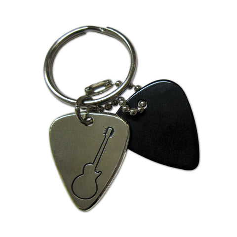 Pick Keyring - Guitar Outline - Custom Printed Picks - Custom Plektrum - Plektren Bedrucken - puas personalizadas