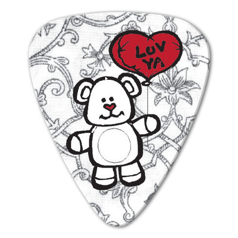 Love Theme - Teddy Bear Picks (10 pack) - Custom Printed Picks - Custom Plektrum - Plektren Bedrucken - puas personalizadas