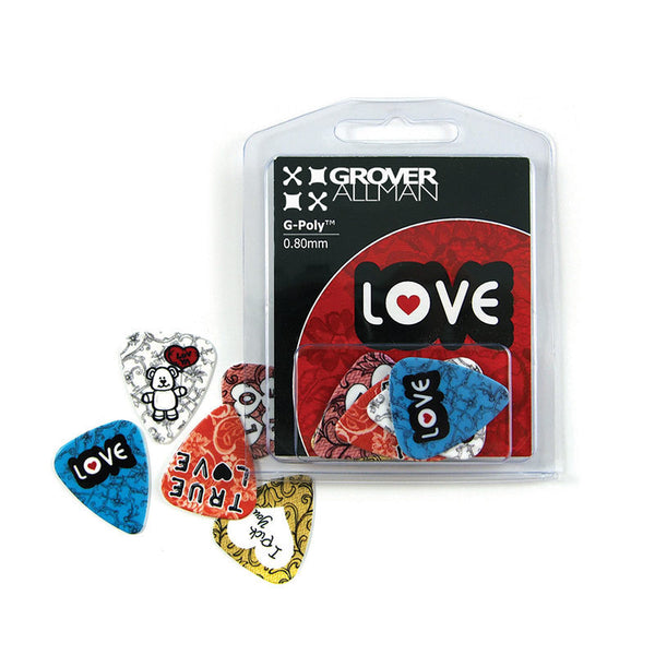 Themed Series - Love Multi Pack - Custom Printed Picks - Custom Plectrum - Plektren Bedrucken - Mediators - 3