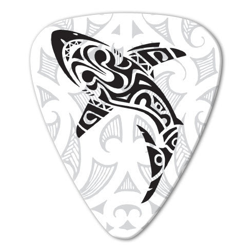 Maori Theme - Tribal Shark Picks (10 pack) - Custom Printed Picks - Custom Plektrum - Plektren Bedrucken - puas personalizadas