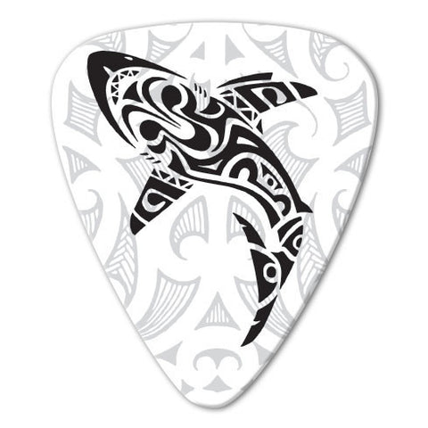 Maori Theme - Tribal Shark Picks (10 pack) - Custom Printed Picks - Custom Plektrum - Plektren Bedrucken - puas personalizadas