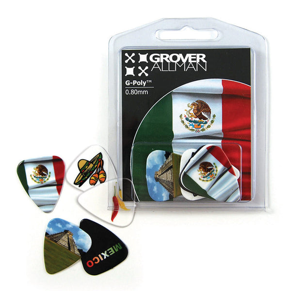 Countries of the World - Mexico Multi Pack - Custom Printed Picks - Custom Plektrum - Plektren Bedrucken - puas personalizadas