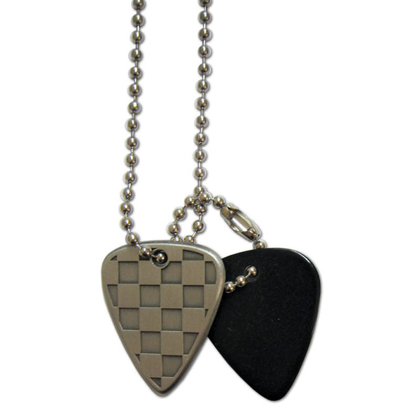 Pick Necklace - Checkerboard - Custom Printed Picks - Custom Plektrum - Plektren Bedrucken - puas personalizadas