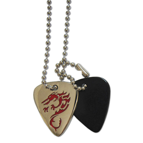 Pick Necklace - Dragon - Custom Printed Picks - Custom Plektrum - Plektren Bedrucken - puas personalizadas