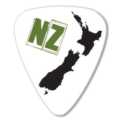New Zealand - NZ Map Picks (10 pack) - Custom Printed Picks - Custom Plektrum - Plektren Bedrucken - puas personalizadas