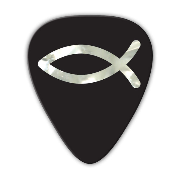 Unlimited Edition - Pearl Christian Fish Multi Pack - Custom Printed Picks - Custom Plectrum - Plektren Bedrucken - Mediators - 2