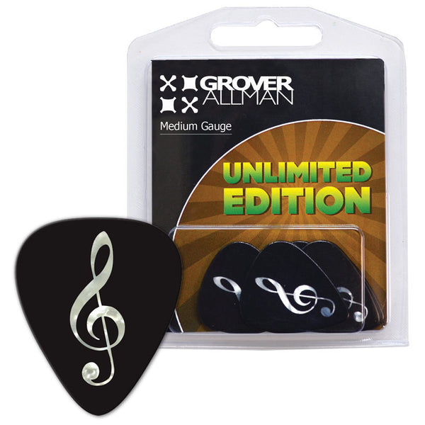 Unlimited Edition - Pearl Treble Clef Multi Pack - Custom Printed Picks - Custom Plectrum - Plektren Bedrucken - Mediators - 1
