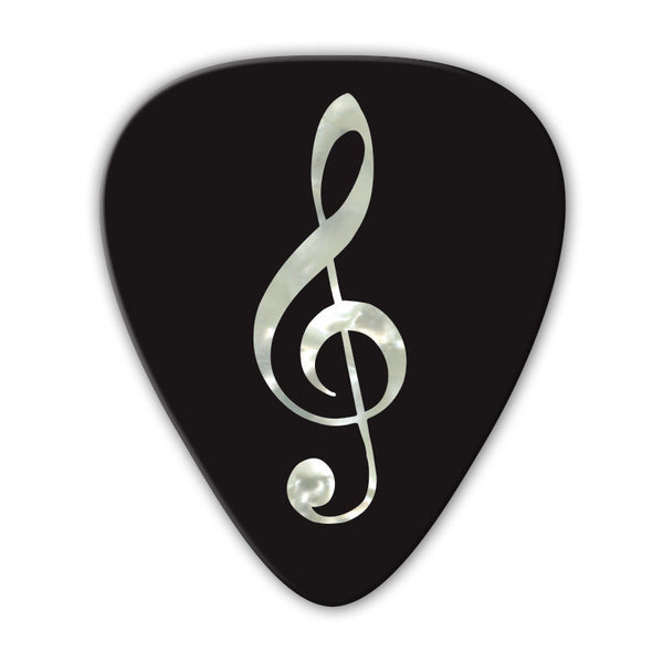 Unlimited Edition - Pearl Treble Clef Multi Pack - Custom Printed Picks - Custom Plectrum - Plektren Bedrucken - Mediators - 2