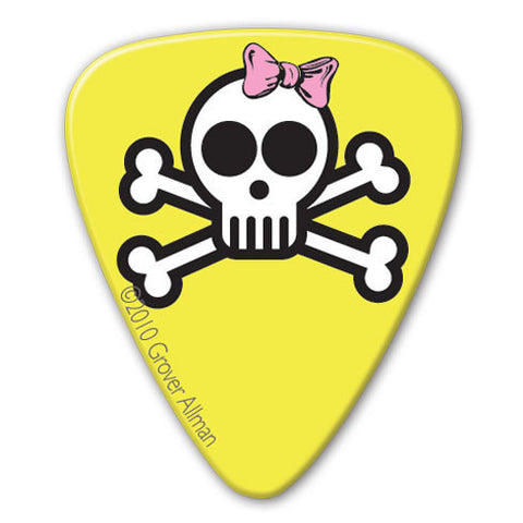 Rock Chick - Emo Skull Picks (10 pack) - Custom Printed Picks - Custom Plectrum - Plektren Bedrucken - Mediators