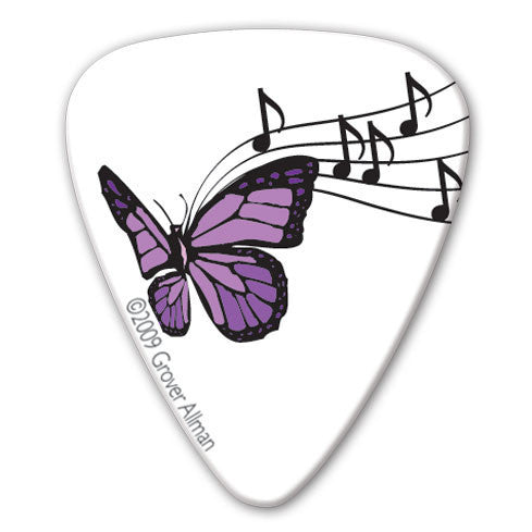 Rock Chick - Musical Butterfly Picks (10 pack) - Custom Printed Picks - Custom Plectrum - Plektren Bedrucken - Mediators