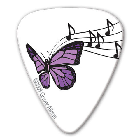 Rock Chick - Musical Butterfly Picks (10 pack) - Custom Printed Picks - Custom Plectrum - Plektren Bedrucken - Mediators