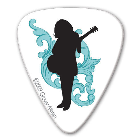 Rock Chick - Girl Guitarist Picks (10 pack) - Custom Printed Picks - Custom Plectrum - Plektren Bedrucken - Mediators