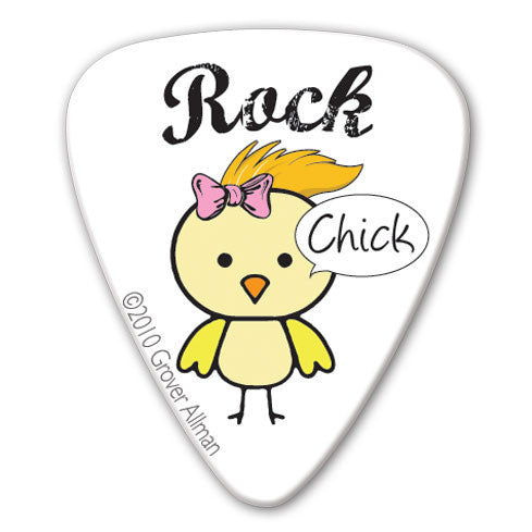 Rock Chick - Rock Chick Bird Picks (10 pack) - Custom Printed Picks - Custom Plectrum - Plektren Bedrucken - Mediators