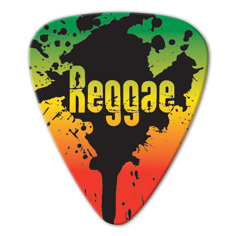 Reggae Theme - Rainbow Reggae Picks (10 pack) - Custom Printed Picks - Custom Plectrum - Plektren Bedrucken - Mediators