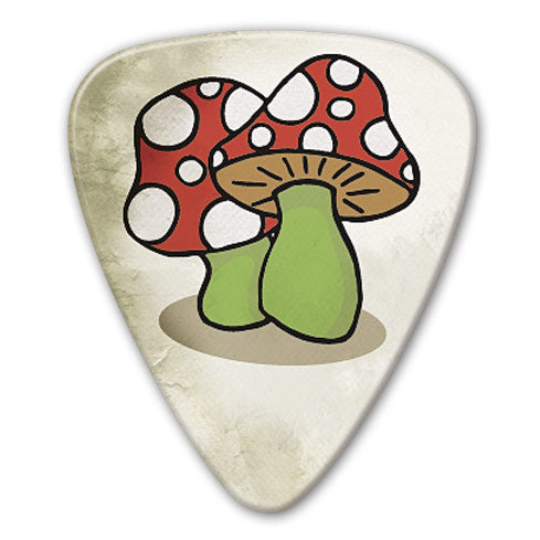 Retro Series - Mushrooms Picks (10 pack) - Custom Printed Picks - Custom Plectrum - Plektren Bedrucken - Mediators