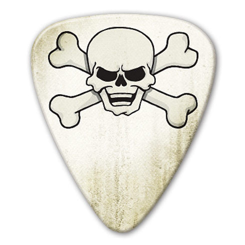 Retro Series - Skull & Crossbones Picks (10 pack) - Custom Printed Picks - Custom Plectrum - Plektren Bedrucken - Mediators