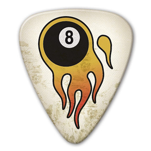 Retro Series - 8 Ball Picks (10 pack) - Custom Printed Picks - Custom Plectrum - Plektren Bedrucken - Mediators