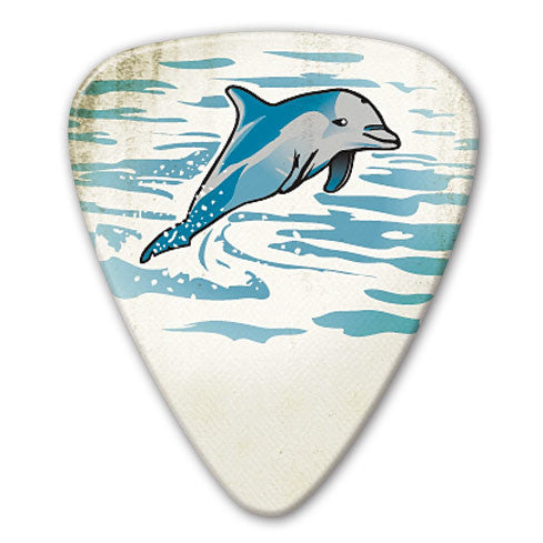 Retro Series - Dolphin Picks (10 pack) - Custom Printed Picks - Custom Plectrum - Plektren Bedrucken - Mediators