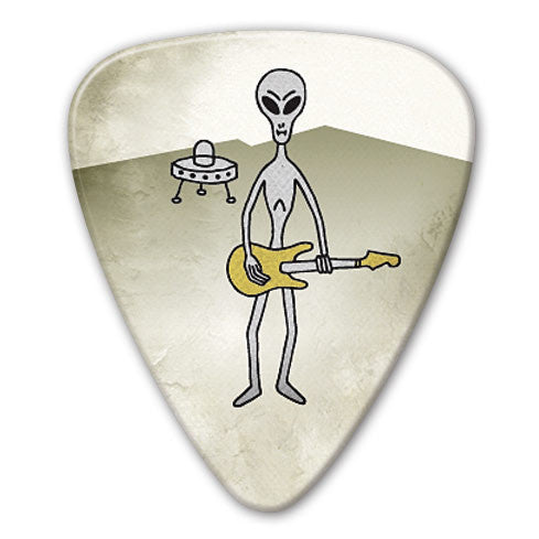 Retro Series - Guitar Alien Picks (10 pack) - Custom Printed Picks - Custom Plectrum - Plektren Bedrucken - Mediators