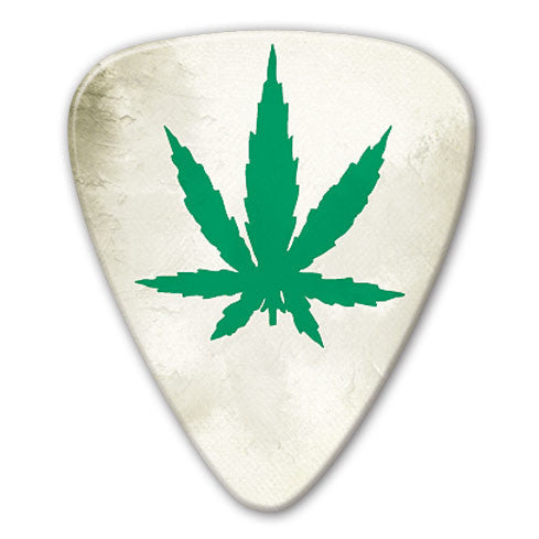 Retro Series - Hemp Leaf Picks (10 pack) - Custom Printed Picks - Custom Plectrum - Plektren Bedrucken - Mediators