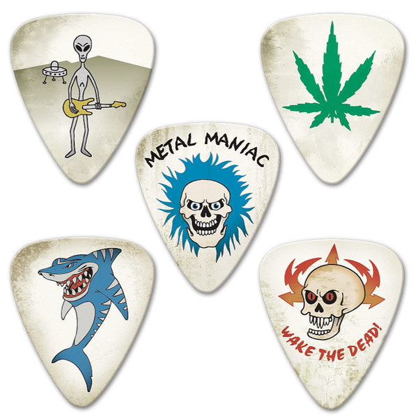 Retro Series - Multi Pack #2 - Custom Printed Picks - Custom Plectrum - Plektren Bedrucken - Mediators - 2