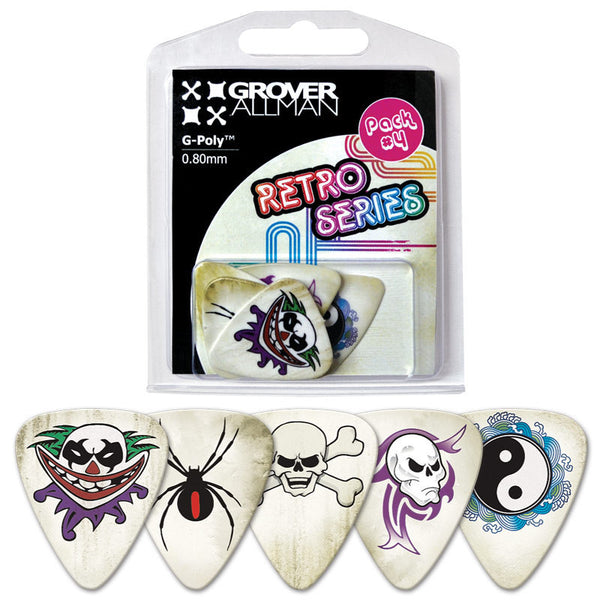 Retro Series - Multi Pack #4 - Custom Printed Picks - Custom Plectrum - Plektren Bedrucken - Mediators - 1